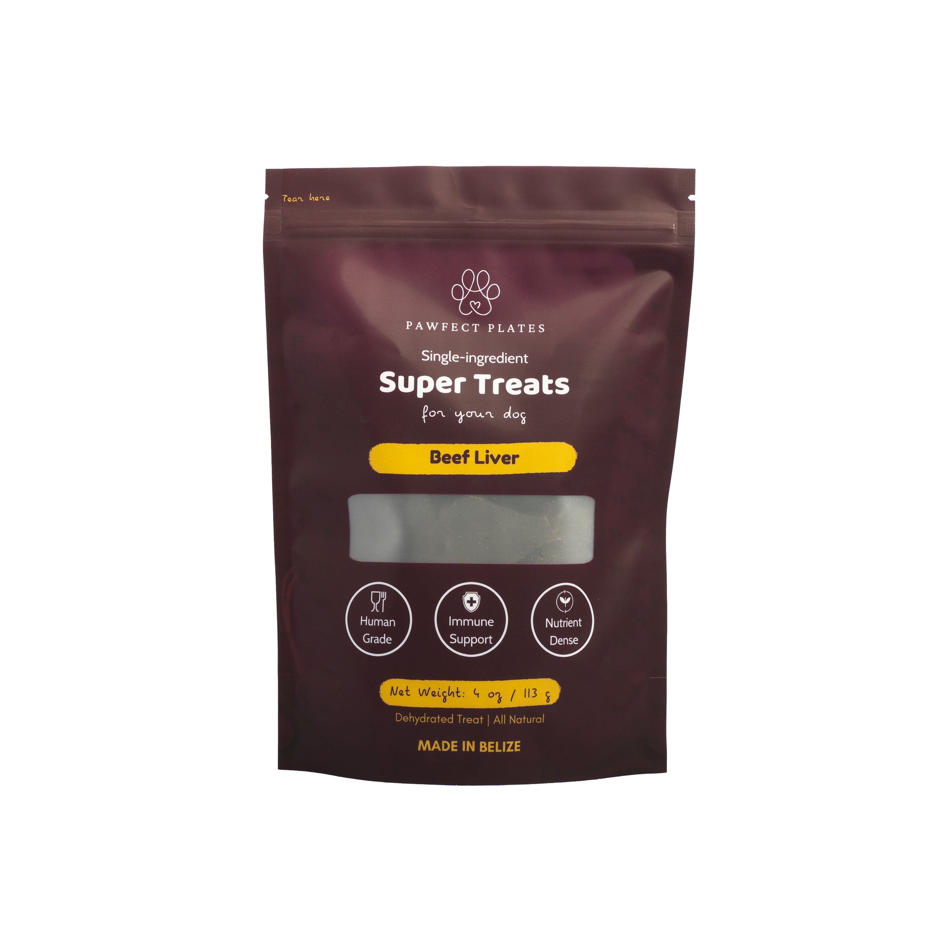 Beef Liver Dog Treats Packaging Front